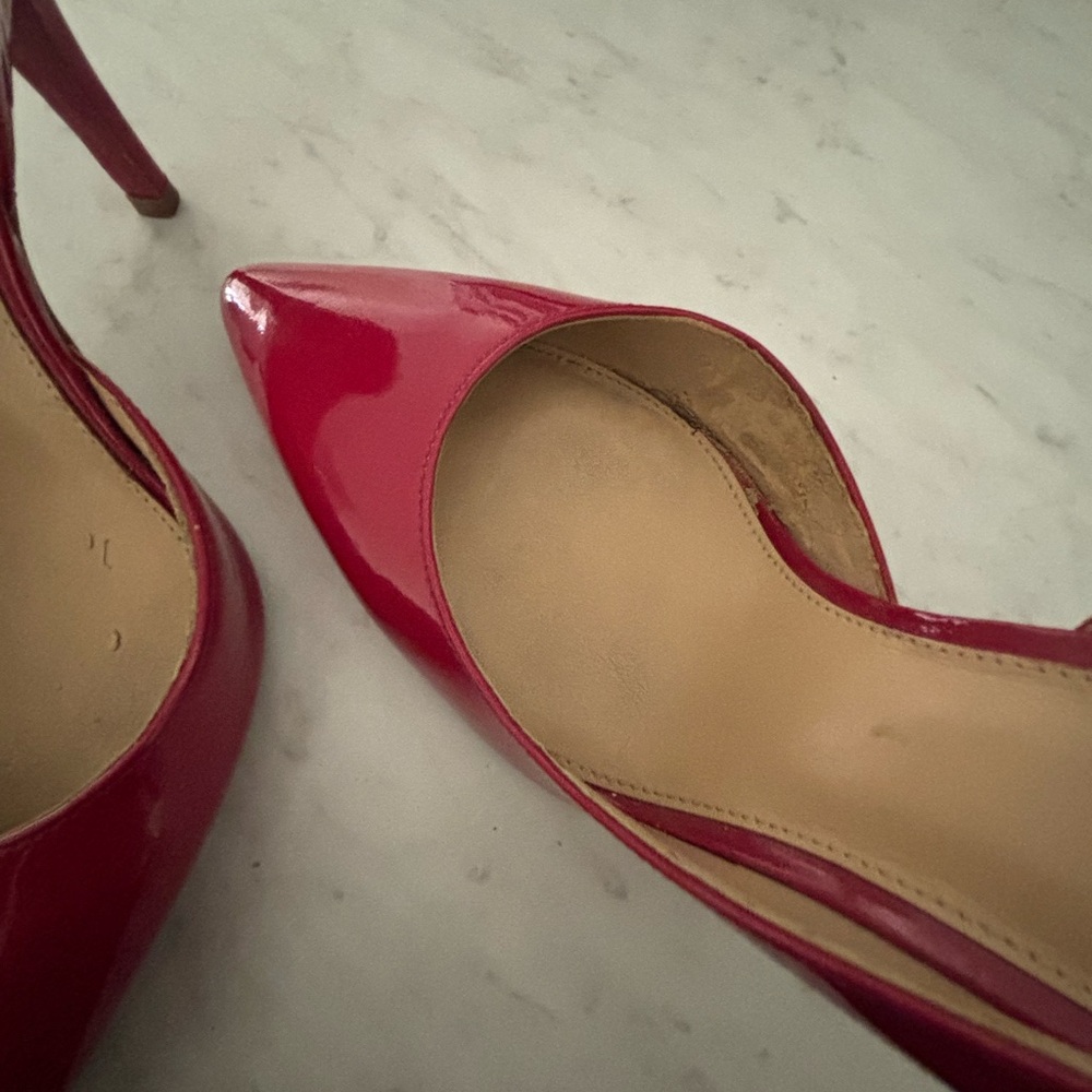 Michael Kors Red Patent Pointed-Toe Stiletto Pumps